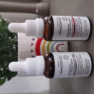 Hyaluronic acid+vitamin C serum and retinol serum duo